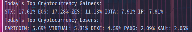 picture of some webscraped financial data